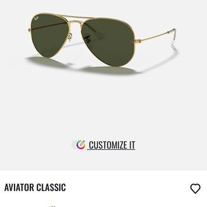 Aviator Classic Rayban Sunglasses (mint)